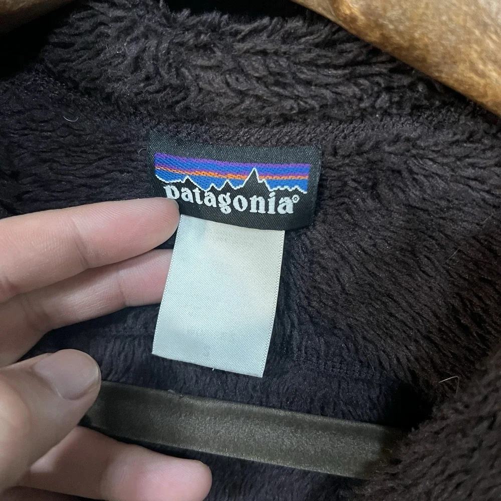 Patagonia Womens R3 Hi-Loft Hoody Small Brown Full Zip Long Sleeve Polartec READ